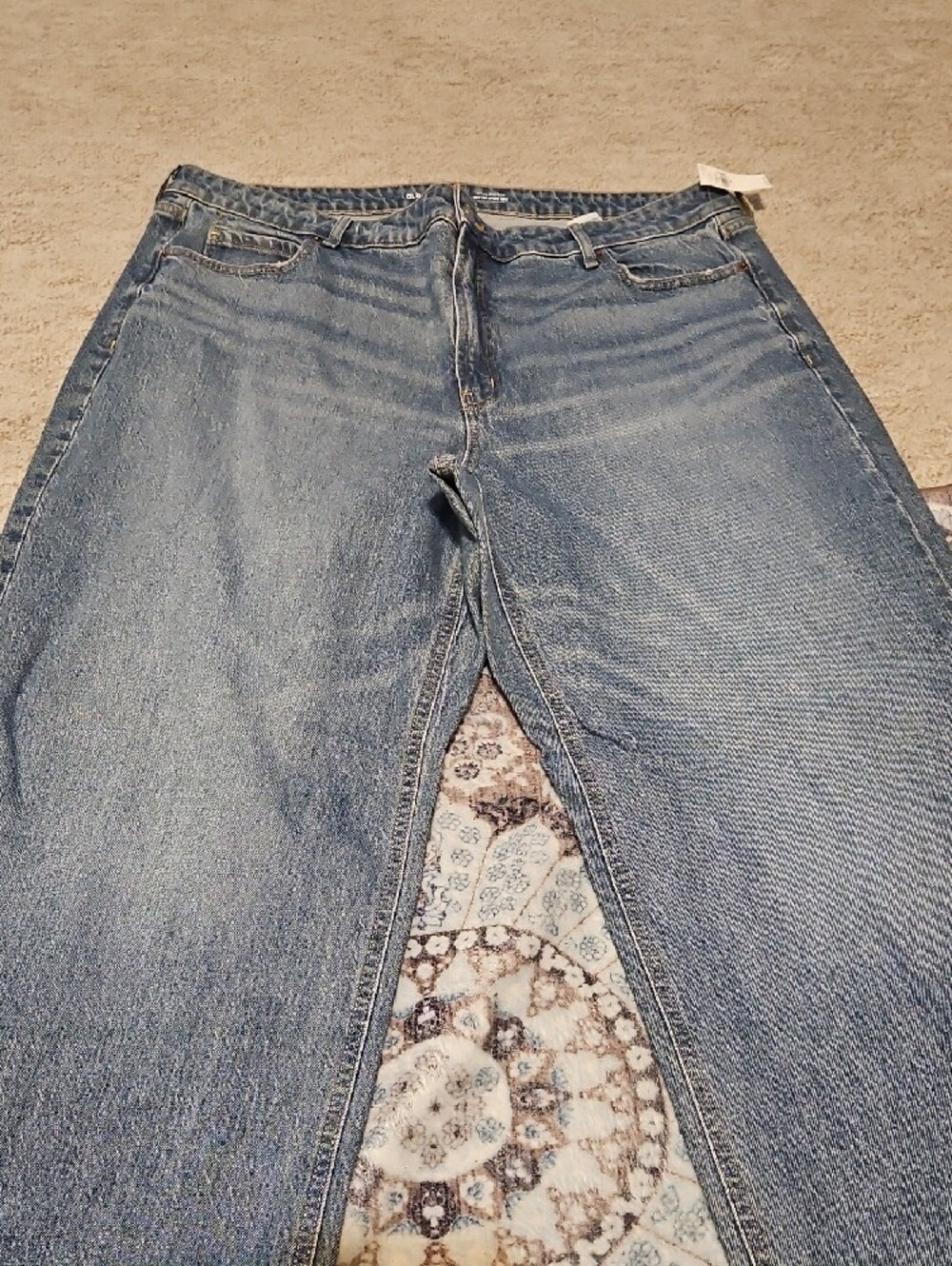 Old Navy Light Blue Wide Leg Jeans - Picture 3 of 9